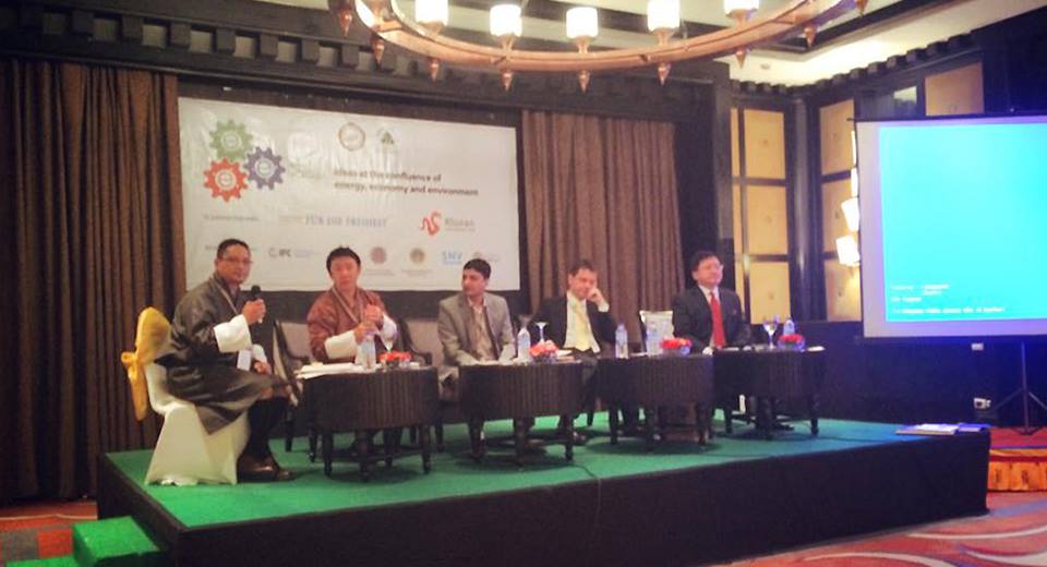 Pramod Rijal at the E3 conference, Bhutan