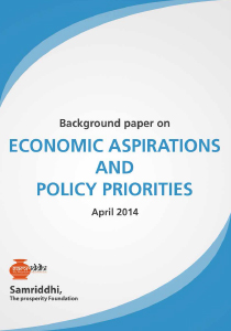 Economic Aspirations and Policy Priorities